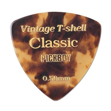 Imagem de Pickboy Palheta vintage, triângulo clássico T-Shell, celulose, 0,50 mm, 10 palhetas