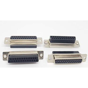 Imagem de Pc Accessories - Conectores Pro Pacote com 10 conectores DB25 fêmea D-Sub 25 pinos tipo crimpagem, 10 unidades sem pinos