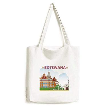 Imagem de Cidade Building Botswana Art Deco presente moda sacola sacola de compras bolsa casual bolsa de mão
