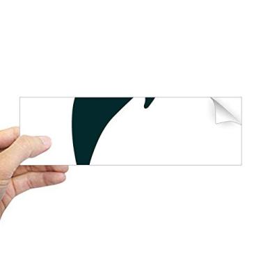 Imagem de Blue Ocean Adesivo retangular para para-choque com golfinho amigável ao dólar para janela