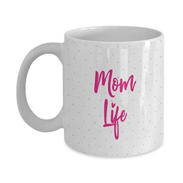 Imagem de Caneca Mom Life - Presentes para a mamãe - Presentes para o Dia das Mães - Caneca de café de 325 ml