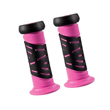 Imagem de UGPLM Punhos de alça de bicicleta para crianças, punhos de guidão de bicicleta antiderrapantes, leves, de, para meninas e meninos, bicicletas, ROSA