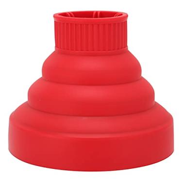 Imagem de Acessório De Difusor Para Secador De Cabelo Dobrável Universal Sluffs, Difusor De Secador De Cabelo Dobrável Para Viagem Portátil Para A Maioria Dos Secadores De Cabelo(vermelho)