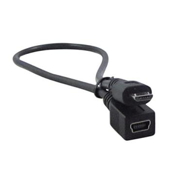 Imagem de YCS Basics cabo adaptador USB de 5 pinos micro macho para USB Mini fêmea de 5 pinos, 1 Ft