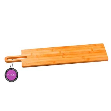 Imagem de Tábua de Aperitivos em Bambu 15x60cm Longa Eco Taste TopGet - Natural