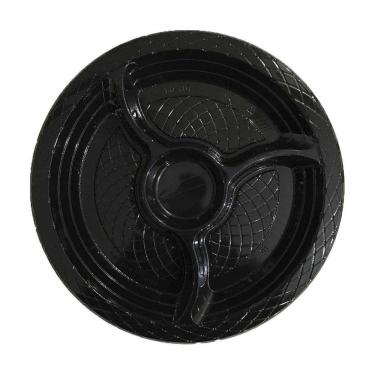 Imagem de Petisqueira de Plástico Preta com 4 Divisórias - 5 Unidades