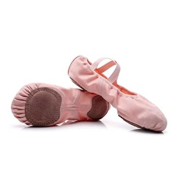 Imagem de GALPADA vestidos lisos para mulheres sapatilha de balé sola dividida sapato de dança feminino sapatilhas sapatos de balé sapatos de dança para adultos latim sapatos de exercício filho