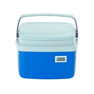 Imagem de Caixa Térmica Cooler 5 litros com termômetro digital e Certificado de Calibração para transporte vacinas medicamentos e refrigerados
