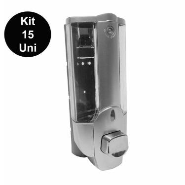 Imagem de Dispenser Shampoo Sabonete Liquido Alcool Gel Kit 15 Unid