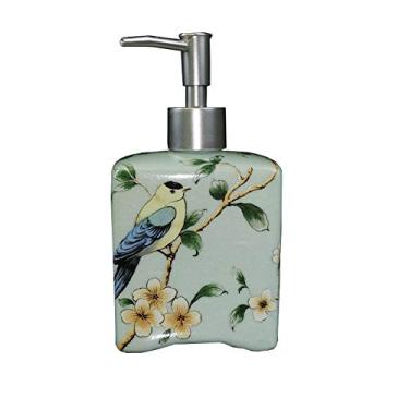 Imagem de Dispensadores de Sabonete Líquido para Banheiro Inox,Ótimo para Dispensar Loções Caseiras, Shampoo (Azul)/243 (Color : Green Bird)