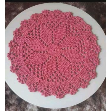 Imagem de toalhinha de crochê / centro de mesa de crochê / Sousplat em crochê /Decoração Casa, sala, cozinha