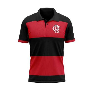 Imagem de Camisa Polo Braziline Flamengo Instructor Masculino - Preto e Vermelho