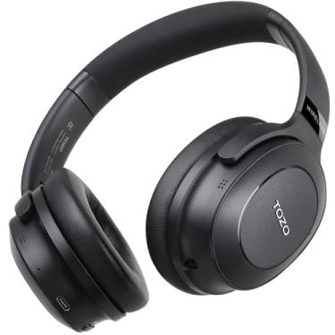 Imagem de TOZO Hybrid Active Noise Cancelling Headphones, Wireless Over-Ear Bluetooth Headphones, 35 Hours of Playback Time, Customisable Equaliser via App, Deep Bass, For Home Office and Travel