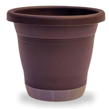 Imagem de Vaso Milano Prato Anti-Dengue (P-20,5x18,5) Tabaco RIQUEPLÁS