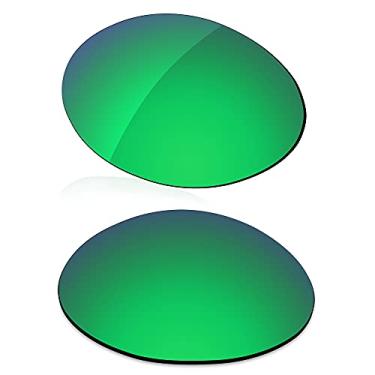 Imagem de LenzReborn Lente polarizada de substituição para óculos de sol Oakley Eye Jacket 1.0 - Verde gramado - polarizado espelhado