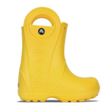 Imagem de Bota crocs handle it rain boot kids  yellow-Unissex