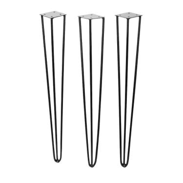 Imagem de Pé De Ferro Hairpin Legs 50 Cm Preto