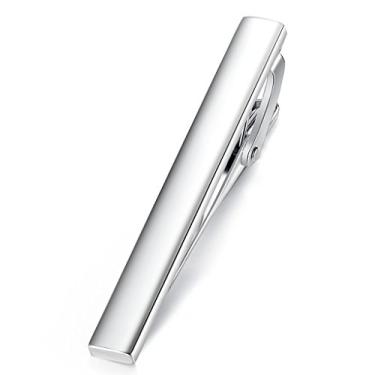 Imagem de HONEY BEAR Barra de prendedor de gravata masculina para de negócios de aço de tamanho normal 5,4 cm, 54mm, aço inoxidável