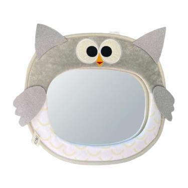 Imagem de Almencla Espelho retrovisor do carro do bebê para o banco traseiro do carro presente de aniversário bonito acessórios do carro visão clara decoração do assento