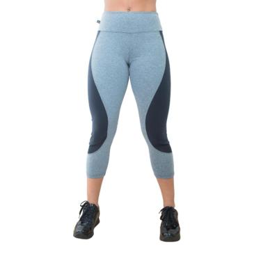 Imagem de Calça Pantacourt Cut Out - Mescla - G2 - Suplex mescla e preto-Feminino