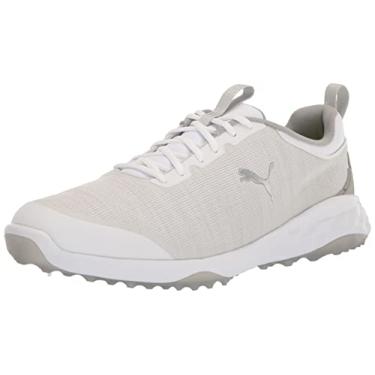 Imagem de Puma Tênis de golfe feminino Ignite Malibu Liberty, Puma Branco-puma Prata Cintura Alta, 41
