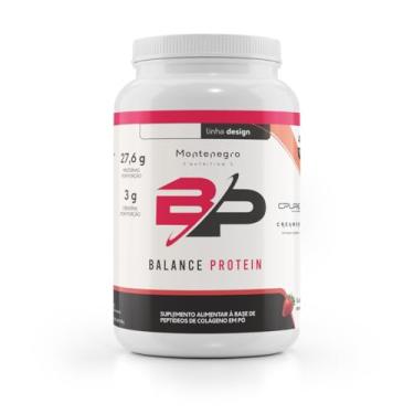 Imagem de Balance Protein 495 g - Proteína de colágeno CPURE + creatina - Montenegro Nutrition (Morango)