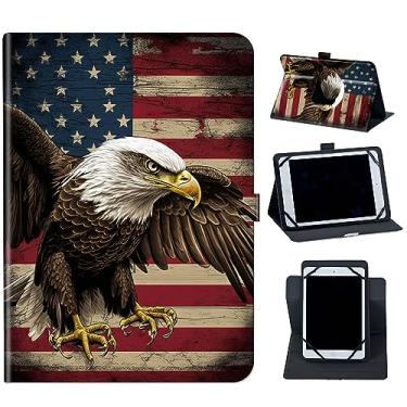 Imagem de Capa Onn para tablet Pro de 11 polegadas (modelo 2023), suporte giratório de 360 graus Mxfdegf e capa com fecho magnético para Walmart Onn 11 polegadas Pro (modelo: 100110027) 2023, coruja bandeira