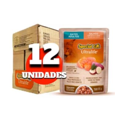 Imagem de Sachê Special Cat Adulto Salmão: Caixa com 12 unidades