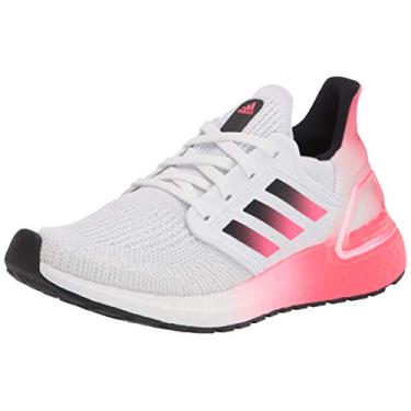 Imagem de adidas Ultraboost 20 Tênis de corrida masculino, Branco/Preto/Rosa sinal., 39