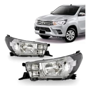 Imagem de Farol Hilux 2016 2017 2018 2019 2020 2021 2022 - UNIDADE Lado:ESQUERDO (Motorista)