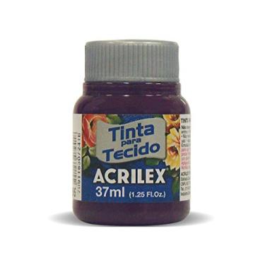 Imagem de Acrilex Fosca Tinta para Tecido, Roxo (Uva), 12 x 37 ml