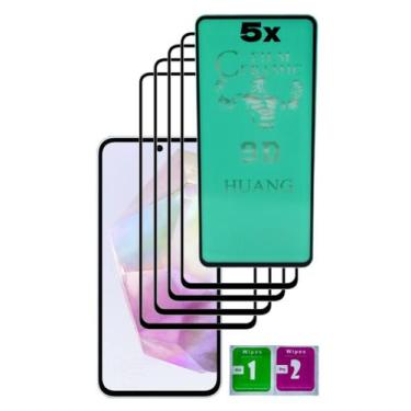 Imagem de 5x Pelicula Ceramica 3d 5d 9d Proteção Curva Para Galaxy M35 - Mustang