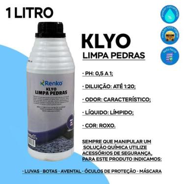 Imagem de Klyo limpa pedras 1l renko diluíção até 1:20, KLYO LIMPA PEDRAS 1L REN