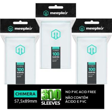 Imagem de 300 Sleeves Premium Tamanho Chimera - Protetor Cartas Jogos - MeepleBR