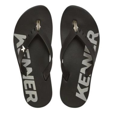 Imagem de Chinelo Sandália Kenner Red Palmilha Impermeavel Masculino, Cinza pret