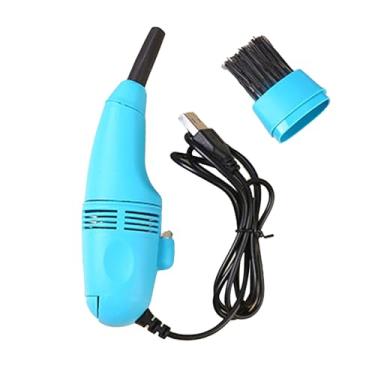 Imagem de Aspirador de pó de Teclado Alimentado por USB para Laptops, Teclados e Laptops Leves e Convenientemente Limpos Com Conexão de Porta USB (BLUE)
