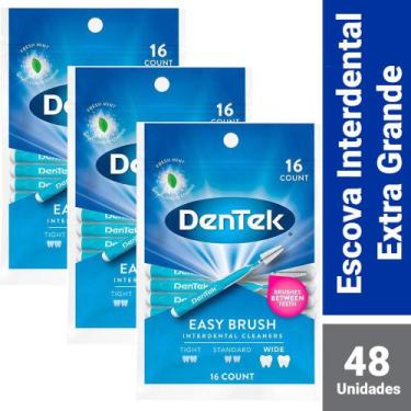 Imagem de Kit Escova Interdental DenTek Easy Brush Extra 48 unidades