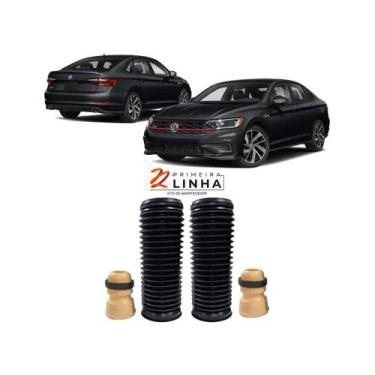 Imagem de Par Batente Coifa Amortecedor Dianteiro Jetta 2019 2020 2021 - QualyKi