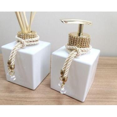 Imagem de Kit Lavabo Aromatizador Sabonete Líquido Difusor Aromatizador-Jogo par