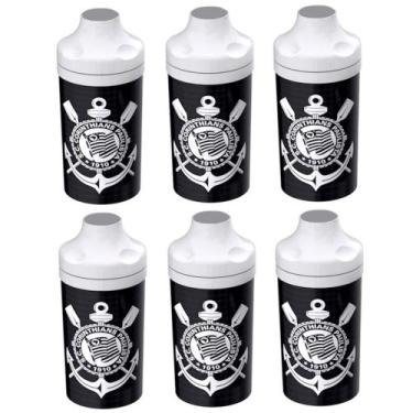 Imagem de Kit 6 Porta Garrafas de Cerveja 600ml Corinthians Atacado - Plasútil