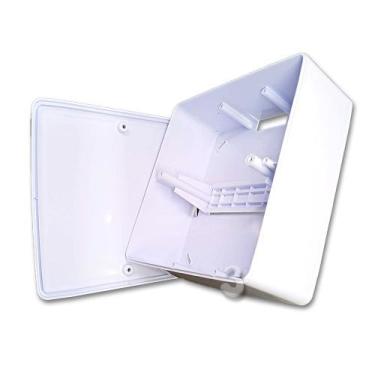 Imagem de Kit 2 Caixa de Passagem 15x15 Elétrica de Sobrepor para Cftv Cabos Con