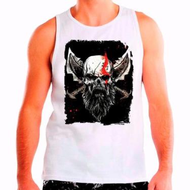 Imagem de Regata Masculina Branca Kratos God of War 06 - DESIGN CAMISETAS, Branc
