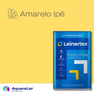 Imagem de Evolution Acrílico Leinertex Fosco 18L, AMARELO IPÊ