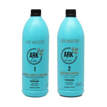 Imagem de Kit Progressiva Liso Master Azul - Shampoo 1 + Ativo 2 - Ark Line Cosm
