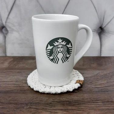 Imagem de Porta-Copo Crochê Redondo 11x11cm - Wôl em Casa, 6un