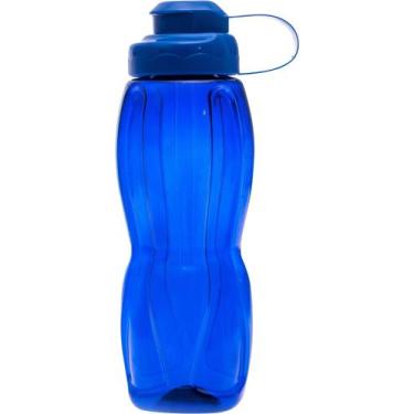 Imagem de Garrafinha Squeeze Agua Plástico Reforçada 700ml - MasterUtil, Azul tr
