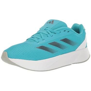 Imagem de adidas Tênis de corrida feminino Lite Racer w, Ciano lúcido/preto azul metálico/branco, 45