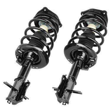 Imagem de Conjunto de amortecedor dianteiro com mola helicoidal compatível com Nissan Sentra 2007-2012, par de amortecedor hidráulico de substituição para 172378 172379, esquerda e direita, 2 peças