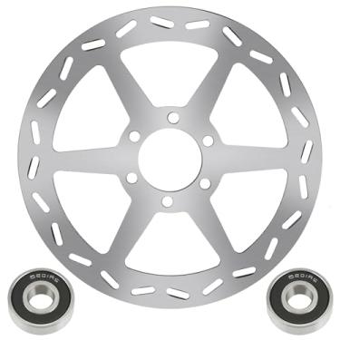 Imagem de YOXUFA Rotor de freio a disco de 180 mm + kit de rolamento de roda de mini bicicleta 6201RS para Coleman CT100U CC100X Baja Doodle Bug DB30 Motovox MBX10 MBX11 Monster Mega Moto Predator 79cc 97cc