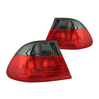 Imagem de AnzoUSA 221202 Luz traseira externa vermelha/fumê para BMW Série 3 - (vendido em pares)